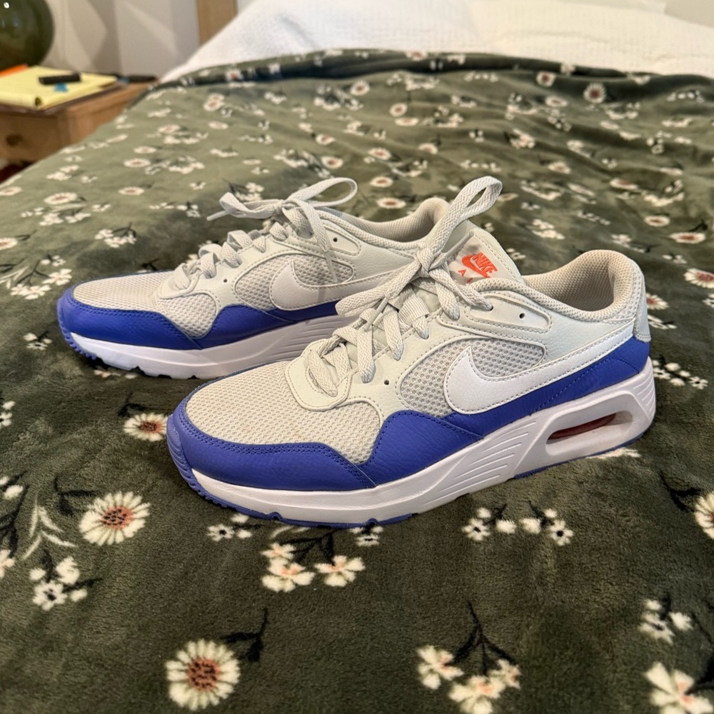 Nike air forces purple and grey